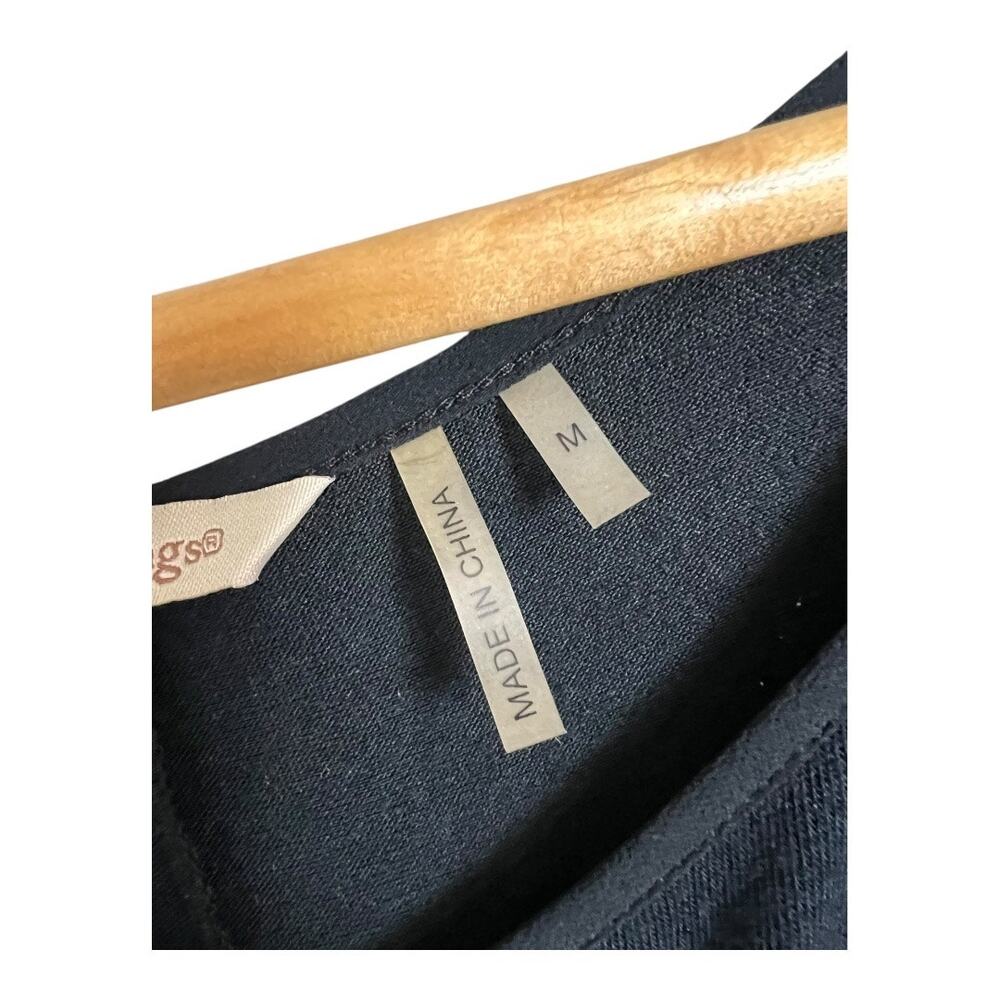 Soft Surroundings Black Casual Blouse Shirt Top Medium - Picture 4 of 4